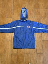 New York Giants Jacket Youth XL 18-20 Blue Windbreaker