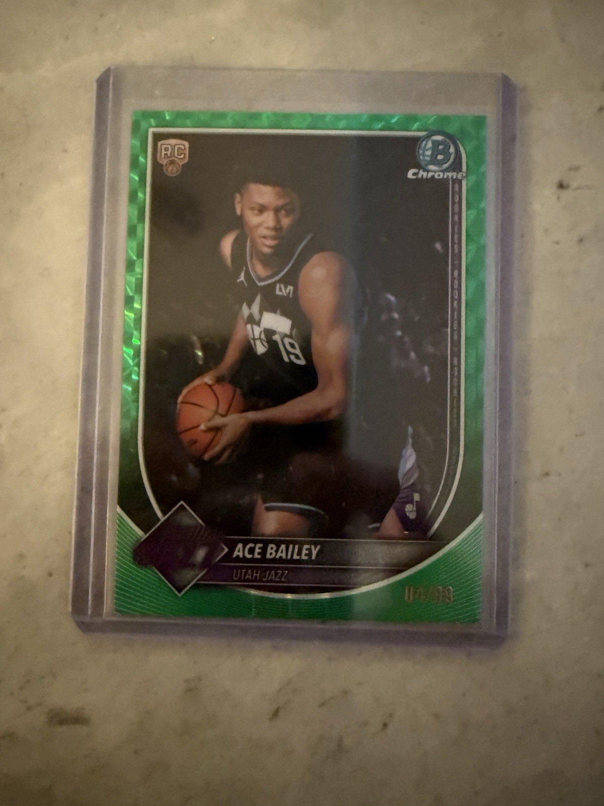 2025-26 Bowman #BCV-5 Ace Bailey Chrome Green Geometric #/99
