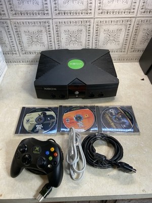 Microsoft Xbox Launch Edition 8GB Home Console - Black Tested And Working