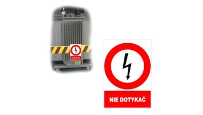 5902082237358 Trytyt Znak elektryczny zakazu 148x210 NIE DOTYKAĆ ZEZ/A-5 TRYTYT