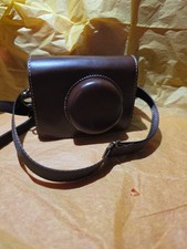 Brown PU Leather Camera Case Mint Condition Never Used Adjustable Strap