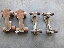 2 PAIR OF VINTAGE ROLLER SKATES circa 1940's-50's 