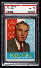 1959 Topps Ford Frick #1 PSA 6 HOF 2d2