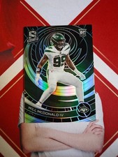 2023 Panini Spectra Football Silver Prizm Rookie Will McDonald IV /75