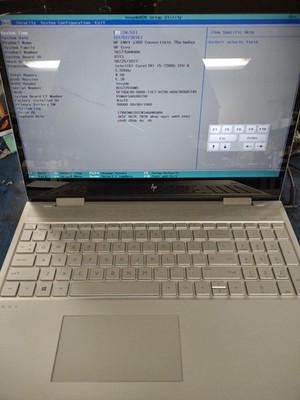 HP ENVY x360 Convertible 15m 15.6'' i5-7200U@2.5GHz 4GB RAM NO OS/HD *BIOS* C1384