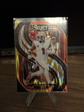 2024 Panini Select - Premier Level Deebo Samuel #146 Red & Yellow Shock Prizm