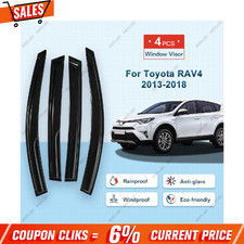 For 2013-2018 Toyota Rav4 Side Window Vent Visor Sun Rain Deflector Guard Usa