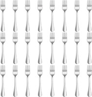 "24 StüCk 8.2\"（20.8Cm）Edelstahl Tafelgabeln, Gabel Set,Spiegelpoliert,Abendessen "