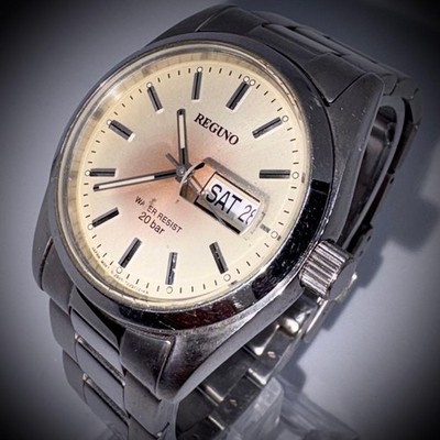 CITIZEN REGUNO Watch 20BAR Day Date Quartz Mens Timepiece GreatDeal Today