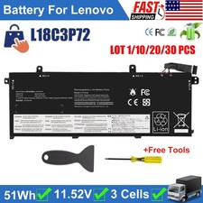   LOT 1-30 L18C3P72 Battery 51Wh For Lenovo ThinkPad T490 T14 L18L3P73 SB10T83197