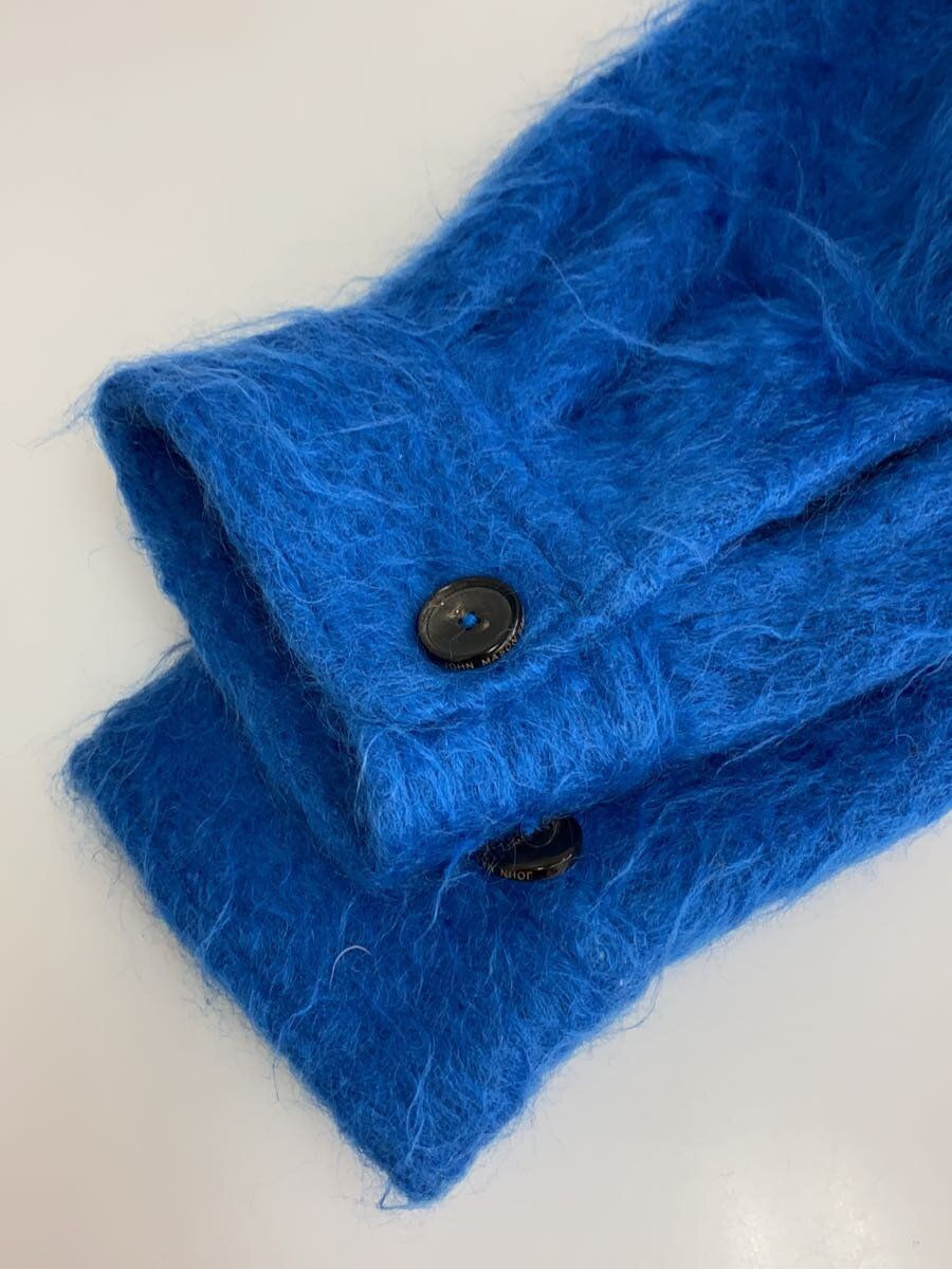 JANE SMITH Other MOHAIR OVERSIZED FLAP PK SHIRT 38 BLUE 22WSH 