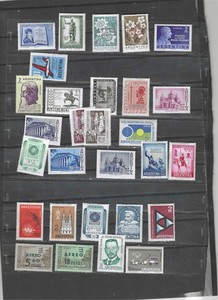 ARGENTINA-COLLECTION-1950 -60 ISH-ALL MINT AND MNH--SETS-HIGH DENOMS-F-VF-#40