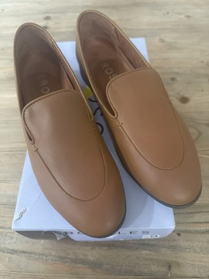 Aerosoles Wells Tan/Brown Leather Loafers, Size 6 1/2, New In Box, Retail $94