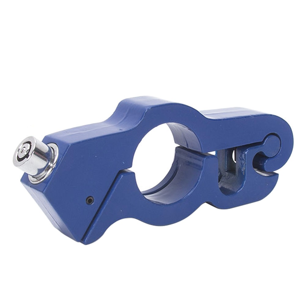 Blue Motor Handlebar Lock Anti-Theft Grip Throttle Security Bike Scooter ATV