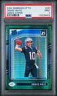2024 Donruss Optic Green Hyper #229 Rated Rookie Drake Maye Rookie PSA 9 Mint