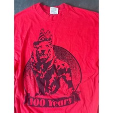 Vintage Beefy-T Red 100 Years Lion Graphic T-Shirt XL Made in USA