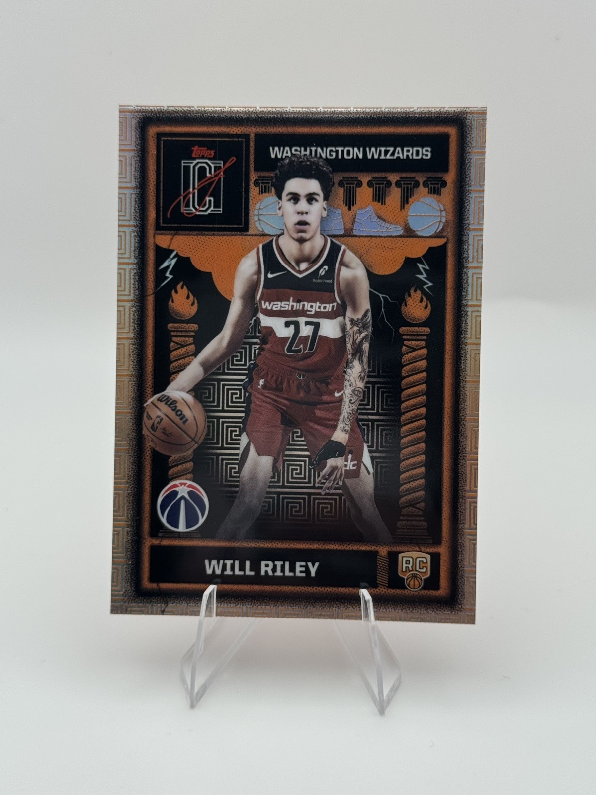 2025-26 Topps Signature Class Will Riley #ODY-17 Odyssey RC Wizards
