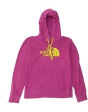 THE NORTH FACE Womens Graphic Hoodie Jumper UK 14 Medium Pink Cotton DA60