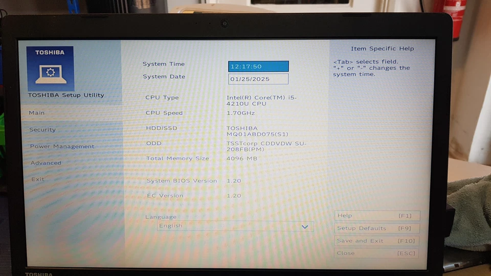 Toshiba satellite pro c70-b-14j 17.3" Laptop Intel Core i5-4210U 4GB 750GB, NO O - Image 2 of 4