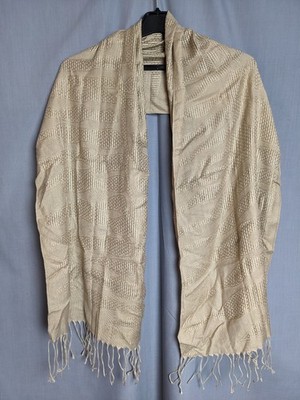 Roberto Cavalli   Scarf Shawl Wrap Brown Beige Italy
