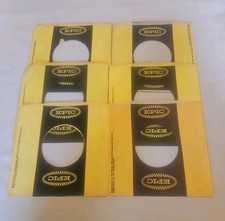 45 RPM 7" RECORD SLEEVES CO. SLEEVE 6 PACK SEE PHOTOS Epic Records SLV328