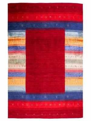 Khademi Loom Lori Gabbeh Orientteppich 234x161 | Handgewebter Wollteppich, Rot