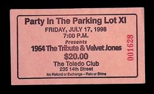 1964 The Beatles Tribute Party in the Parking Lot 7/17/98 Toledo OH Ticket!