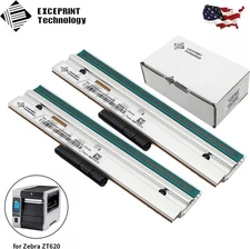 2x New Printhead for Zebra ZT620 Thermal Label Printer 203dpi P/N P1083320-015