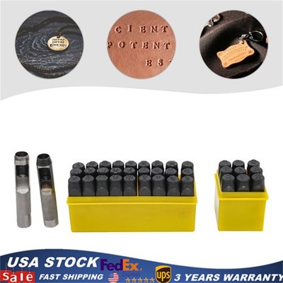 Letter & Number Steel Punch Stamp Set 36 Piece Stamping Set 0.5in 12.5mm