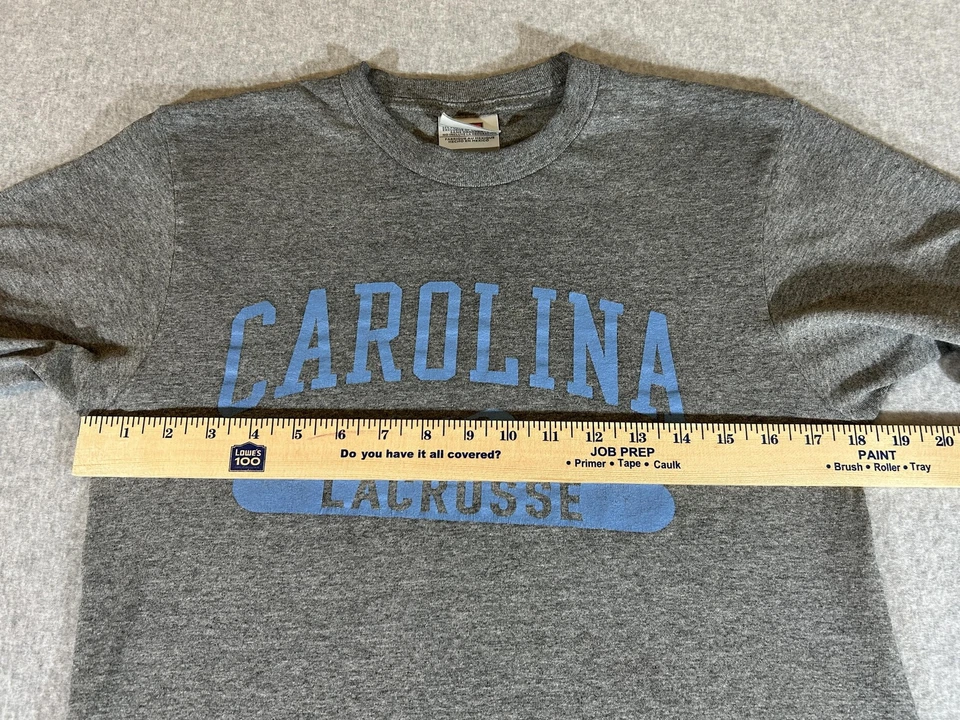 North Carolina Tar Heels Shirt Men Small Gray NCAA Lacrosse Nike UNC Vintage 90s - Image 4 of 4
