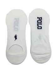 Polo Ralph Lauren Dress Liners No Show White 3-Pairs Logo Men  s Size 10-13