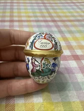 Halcyon Days Enamels Trinket Box Easter 1993