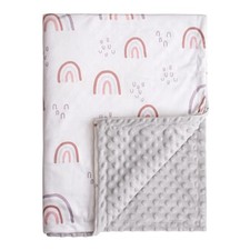Baby Blankets for Girls, Rainbow Super Soft Nursery Minky Blanket for Newborn...