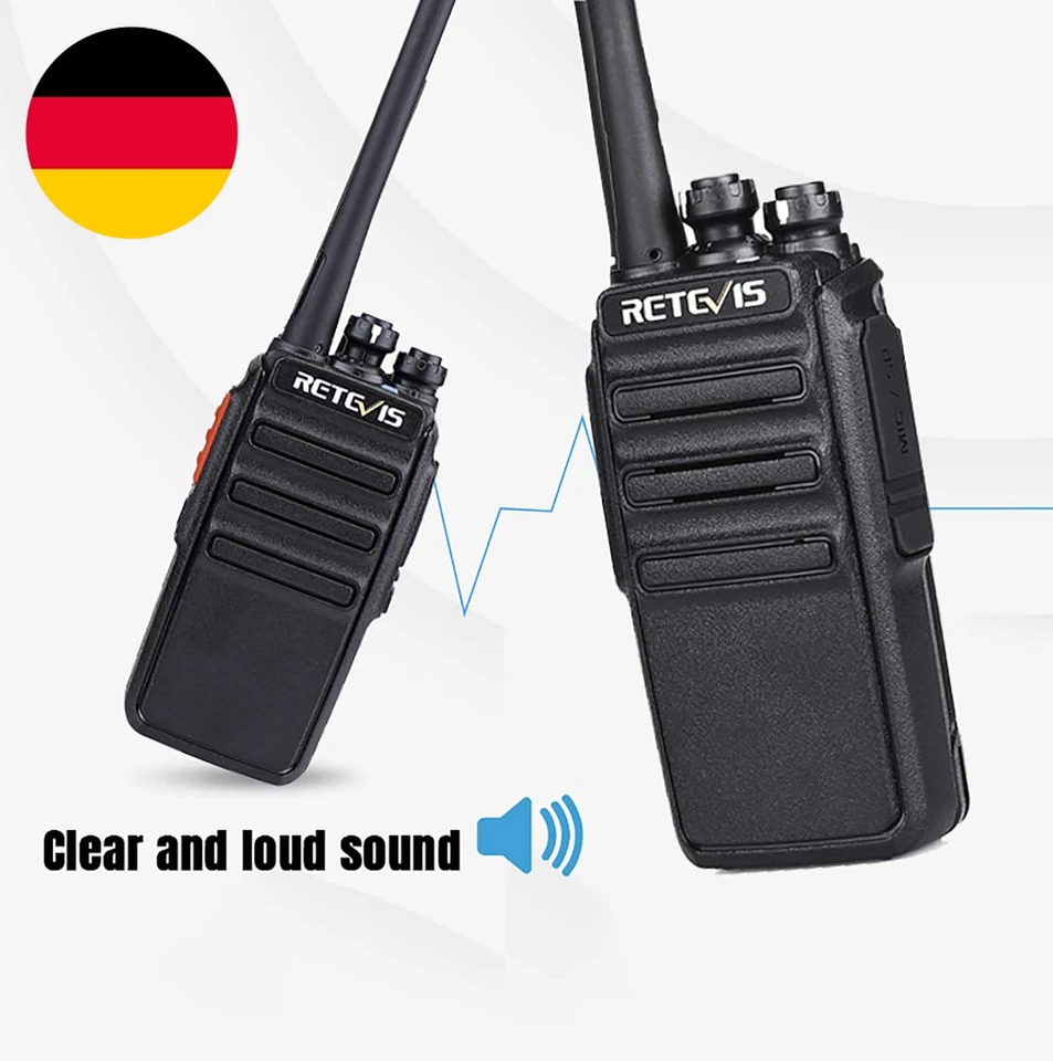 Retevis RT24V Freenet Funkgeräte, Walkie Talkie Lizenzfrei, Funkgerät Mit Headse - Bild 2 von 4