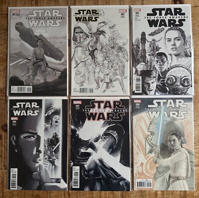 Star Wars The Force Awakens Adaptation 1-6 1:75 Sketch Variant Set