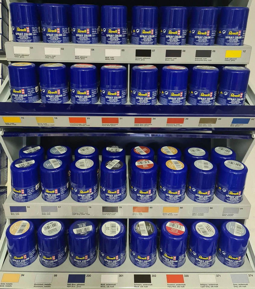 (GP:108,90€/1L) Revell Spray Color Farbe zum Sprühen 100ml-Dose 32Farben wählbar