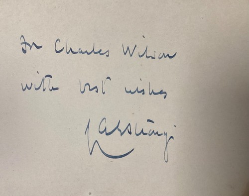 L A G Strong, Leanord, English novelist, critic, historian, and poet signed Card - Picture 2 of 2