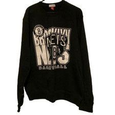 Brooklyn Nets Basketball Size 2XL Mitchell  Ness Crew Neck Sweatshirt