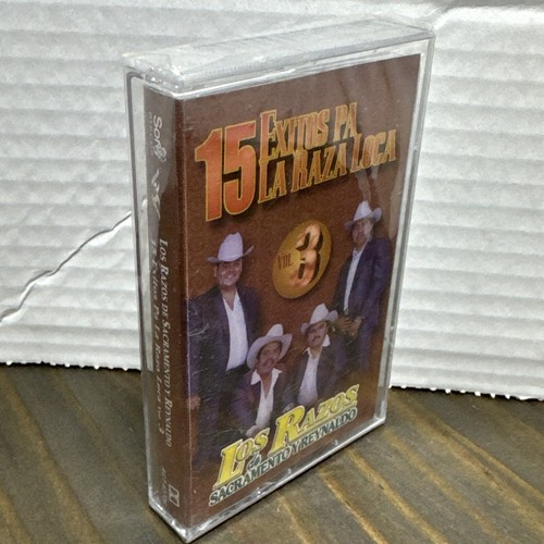 Los Razos de Sacramento Y Reynaldo 15 EXITOS Pa La Raza Loca Cassette New Sealed - Imagen 4 de 4