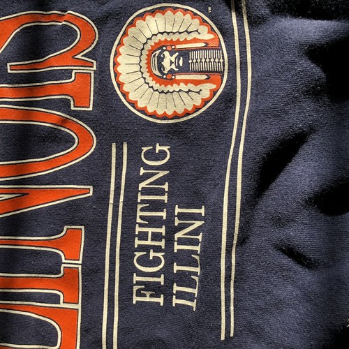 Vintage 90s Illinois Fighting Illini Hanes Crewneck Sweatshirt XXL 2XL - Picture 10 of 12