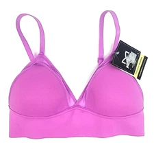 Maidenform Size S Magenta Mesh Trim Triangle Smoothing Neoknit Band Bralette  