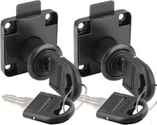 Cam Lock with Key Alike, Security Cabinet Lock Cupboard Lock Drawer Lock for Fur