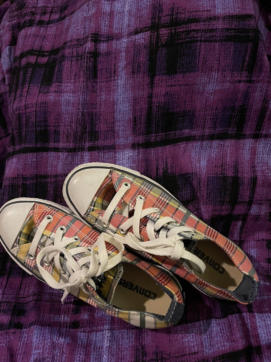 USA製　CONVERSE ALL STAR \"flannel plaid\" Converse Chuck Taylor All Star Plaid Luxe Boys' Sneakers