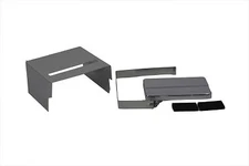 Chrome Slotted Battery Cover Kit fits Harley Davidson