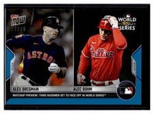 2022 Topps Now #WSM-5  Alex Bregman / Alec Bohm Blue Parallel Card #d 7/49