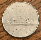 1979 Canada $1 one dollar VOYAGEUR coin **75% off combined shipping**