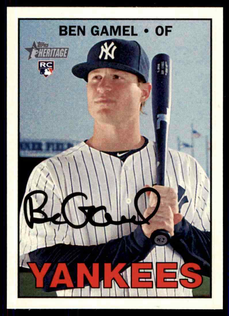 2016 Topps Heritage HN Ben Gamel RC #650 New York Yankees