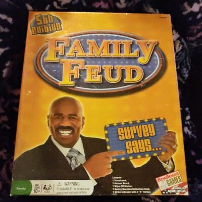 FAMILY FEUD 5th Edition Board Game by Endless Games New Sealed Family Night Fun