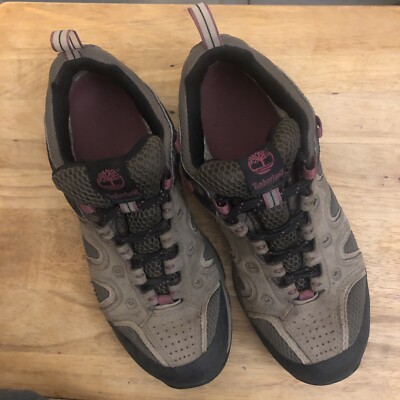 WoMens Timberland Gore-tex Waterproof Sz 8. 5m Vibram Leather Hiking Boots