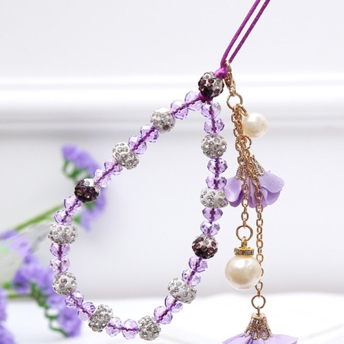 Cell Phone Strap Charm Decorative Phone Chains Rhinestone Imitation Pendant - 第 7/11 張圖片